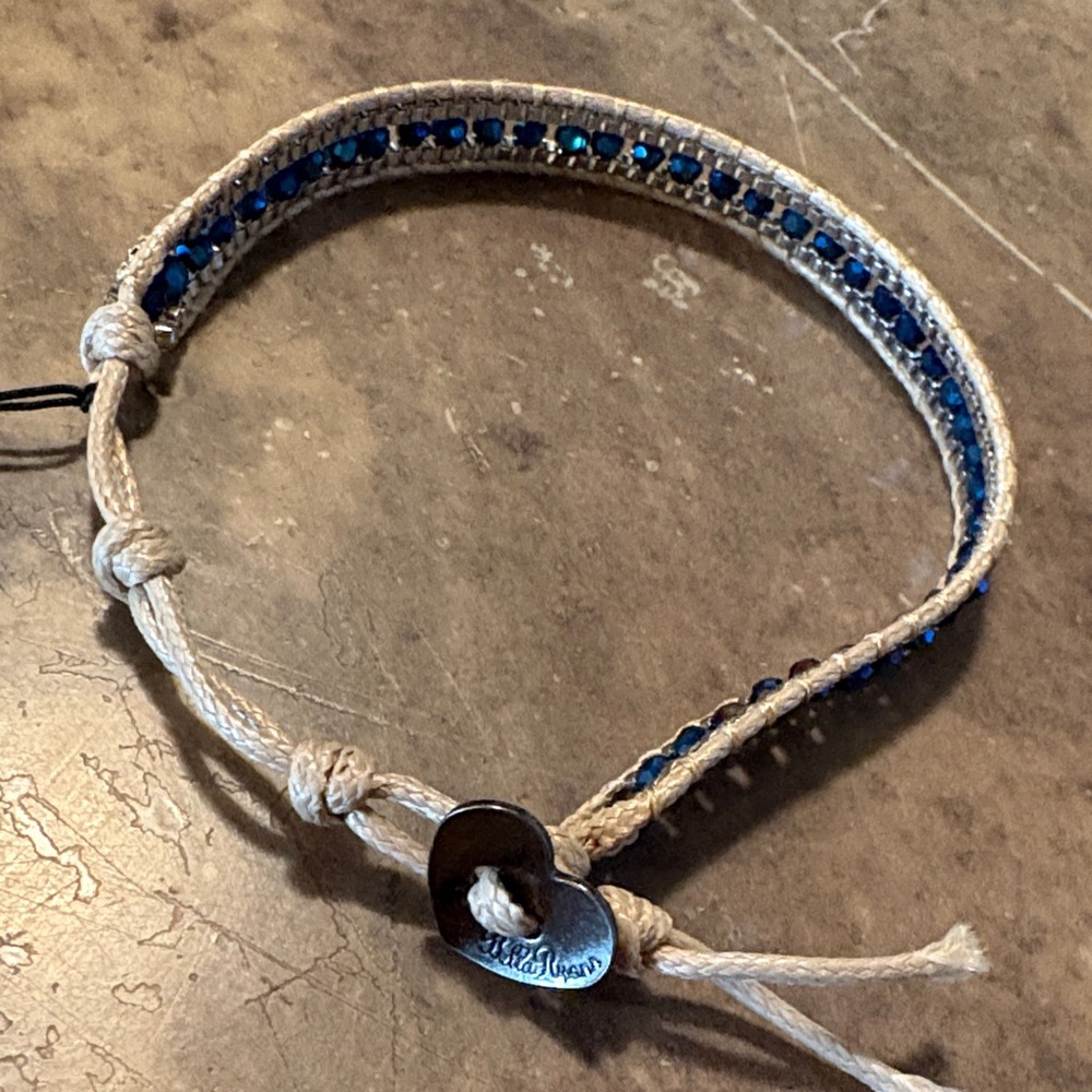 Blue Crystal Wrap Bracelet by Bella Ryann